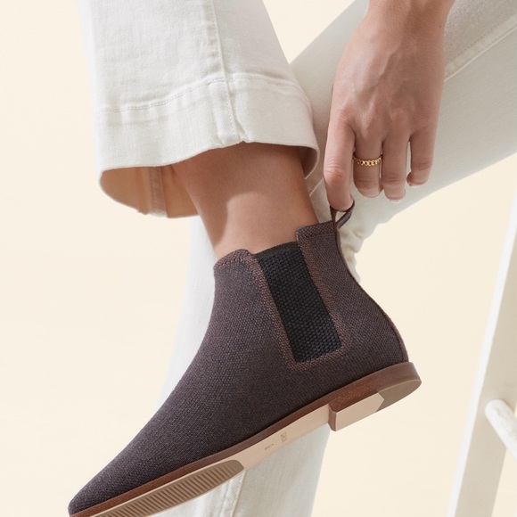 ROTHY'S | The Merino Wool Chelsea Ankle Boot in Cocoa Brown | Sz 7.5 - Picture 2 of 15